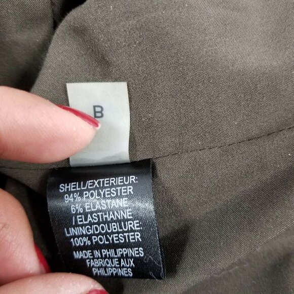 Vintage Size Small TAHARI Blazer Brown Single Breasted 1980's Career Office - Picture 9 of 11